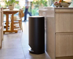 Arc™ 30L Easy-push Matt Black Pedal Trash Can