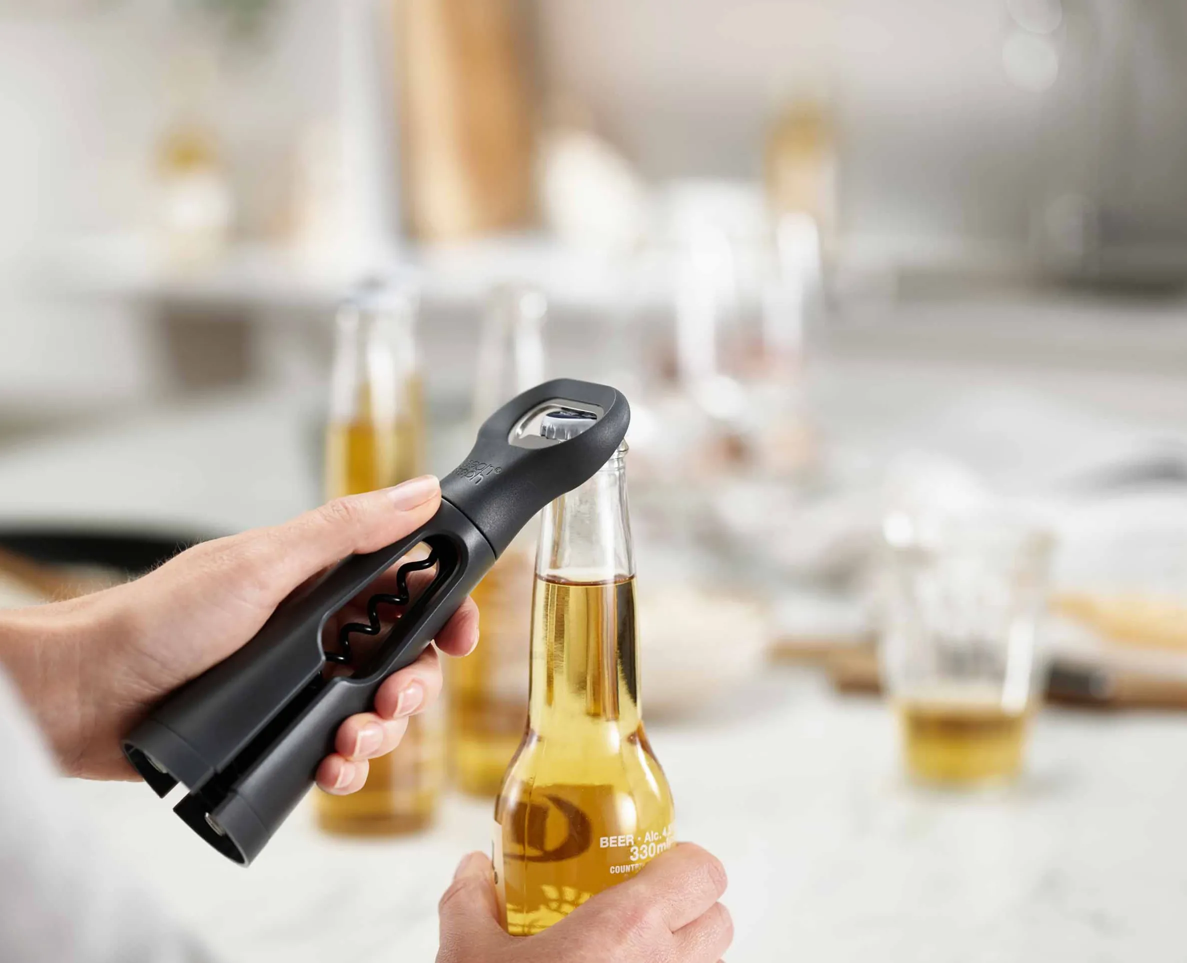 BarStar 3-in-1 Gray Corkscrew
