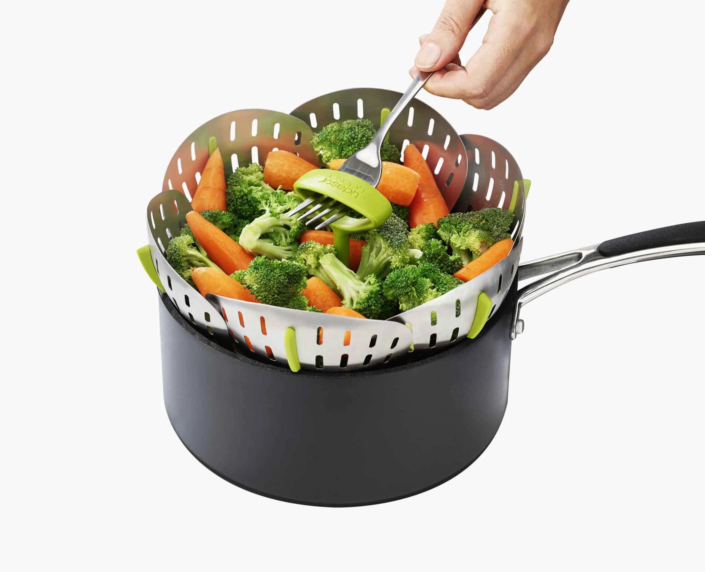Bloom™ Stainless-steel Folding Steamer Basket