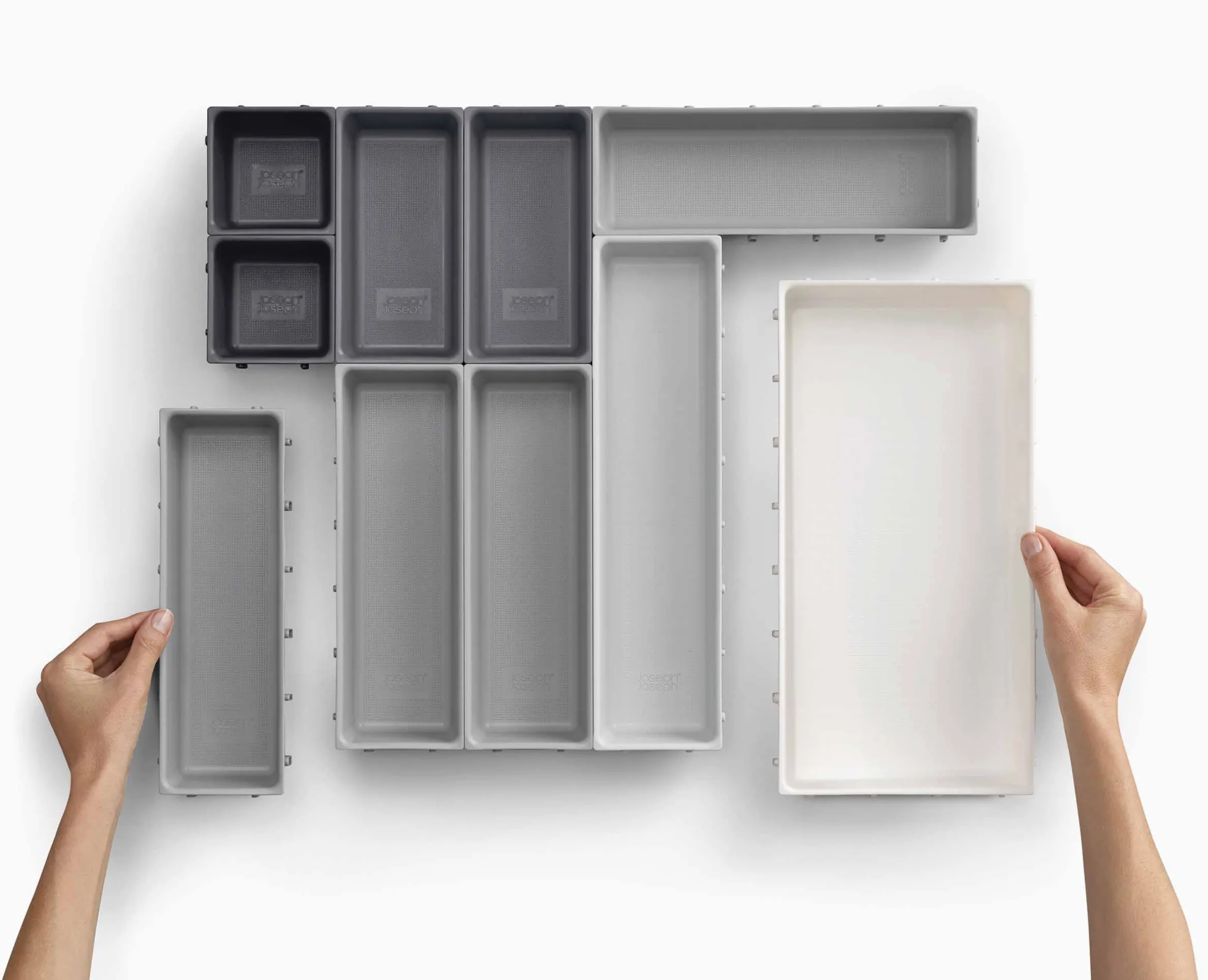 Blox™ 10-piece Gray Drawer Organizer Set