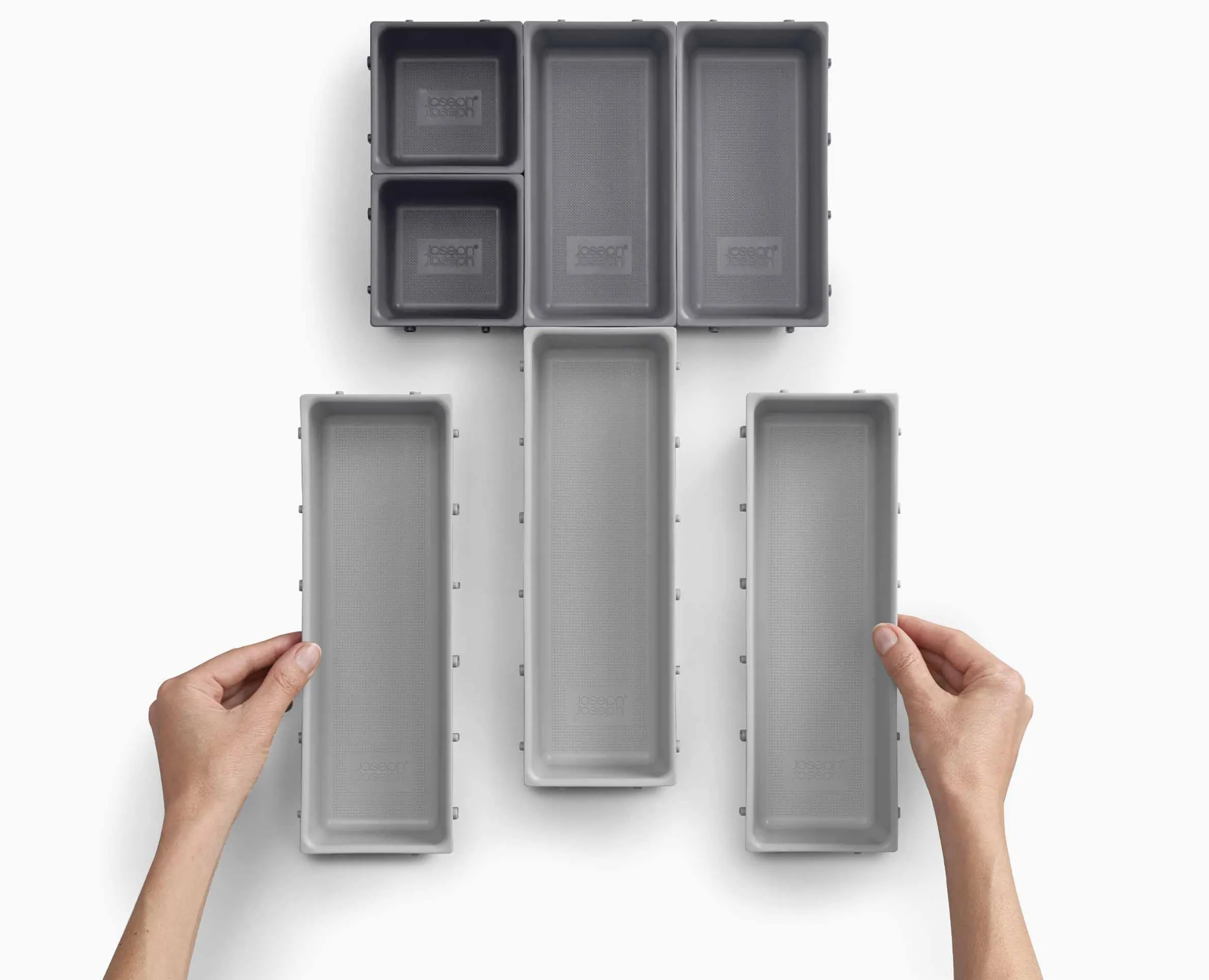 Blox™ 7-piece Gray Drawer Organizer Set
