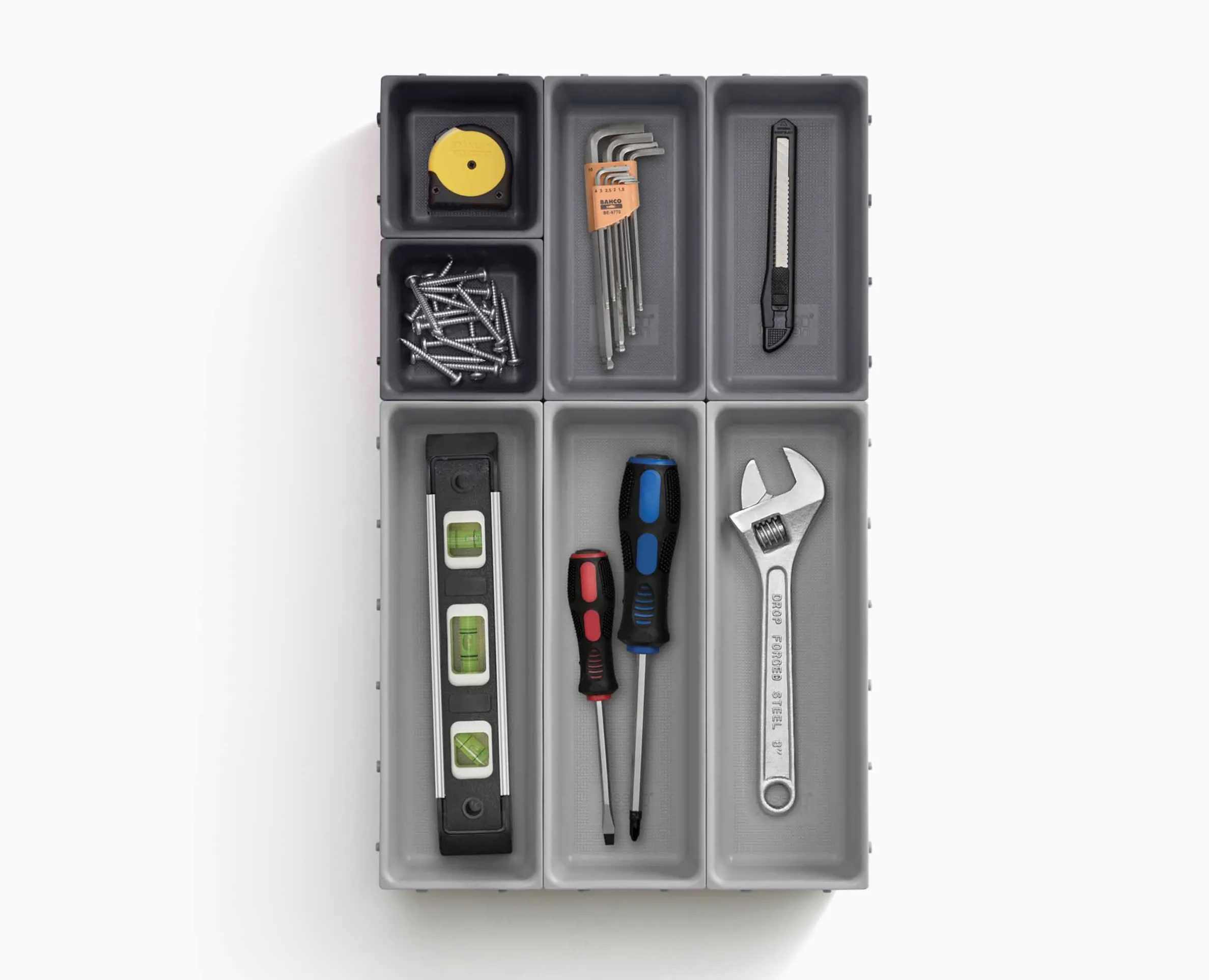Blox™ 7-piece Gray Drawer Organizer Set