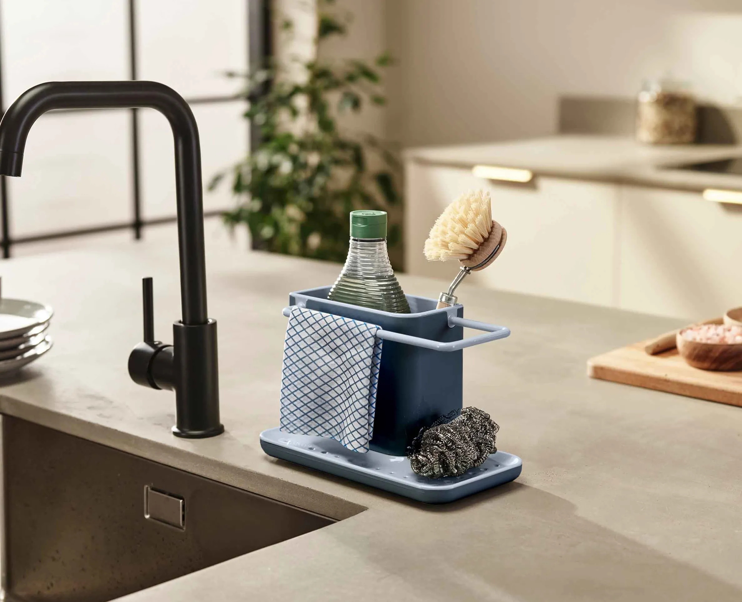 Caddy™ Gray Kitchen Sink Organiser