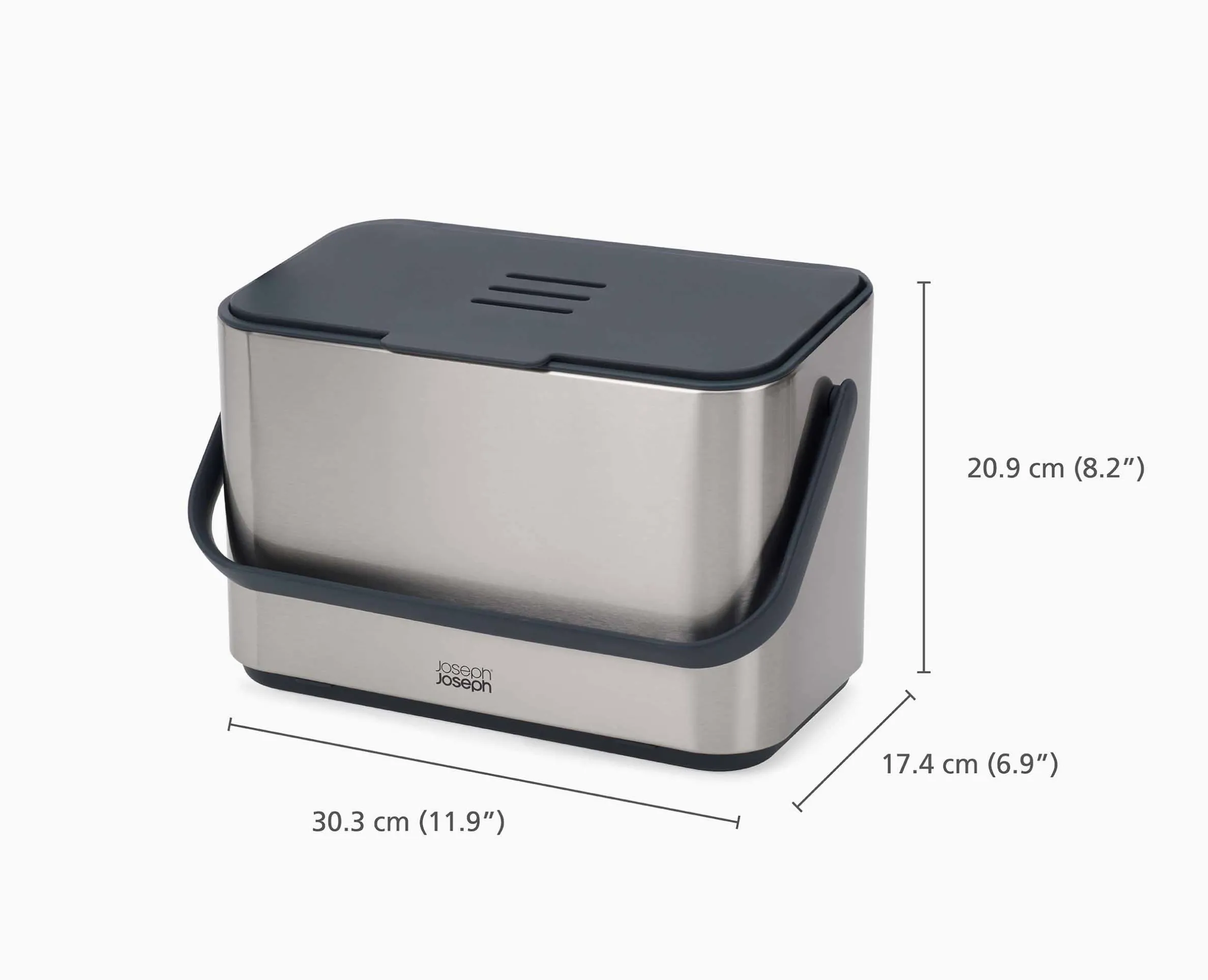 Collect™ 4L Stainless-steel Food Waste Caddy