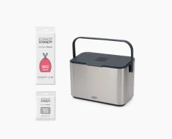 Collect™ 4L Stainless-steel Food Waste Caddy Starter Set