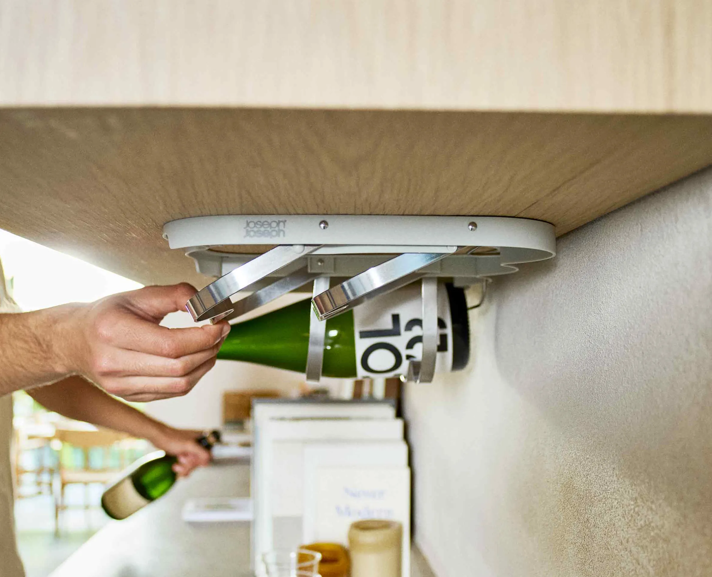 Cradle™ Under-Shelf Folding Wine Bottle Rack