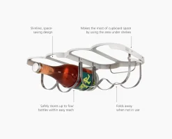 Cradle™ Under-Shelf Folding Wine Bottle Rack