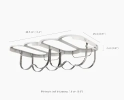 Cradle™ Under-Shelf Folding Wine Bottle Rack