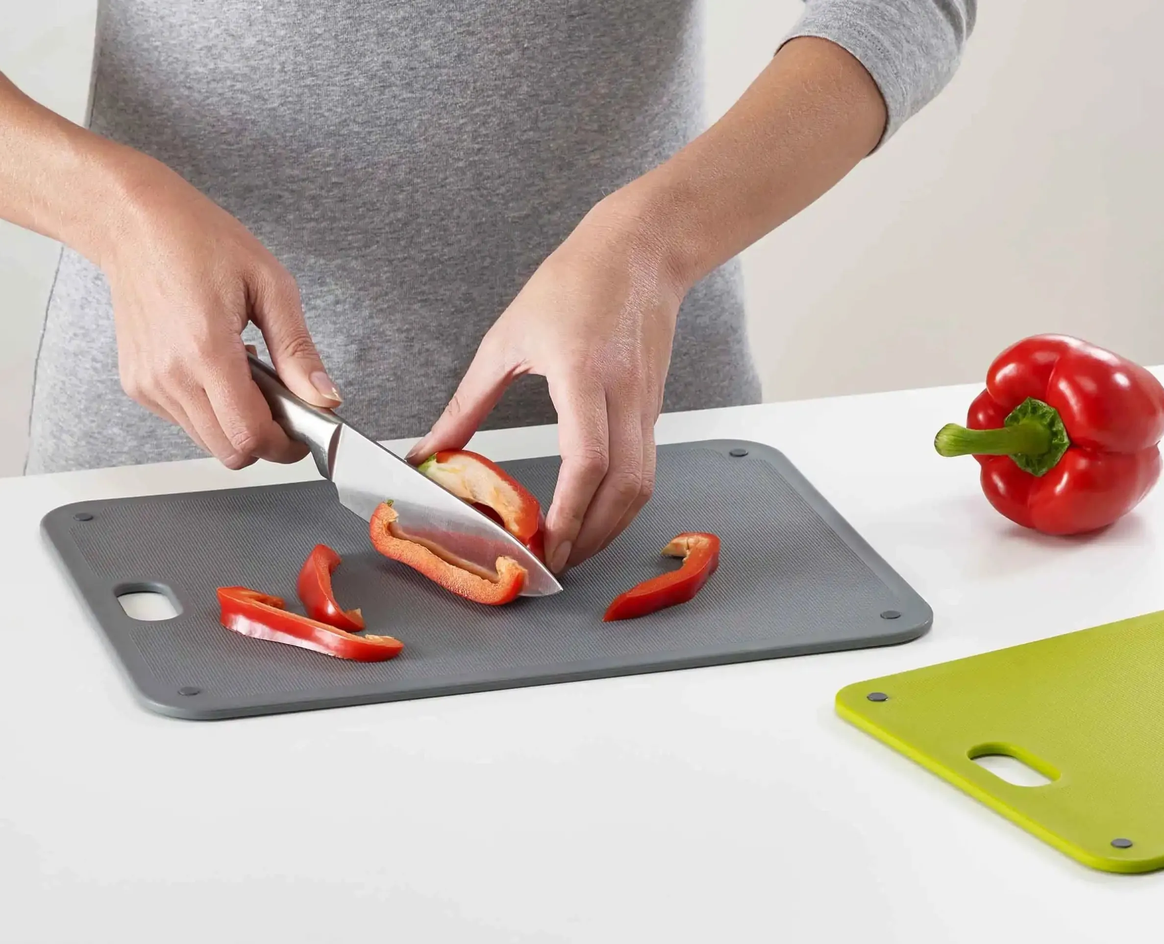 DoorStore™ Chop 2-piece Gray Chopping Board Set