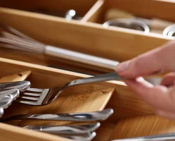 DrawerStore™ Bamboo Cutlery, Utensil & Gadget Organizer