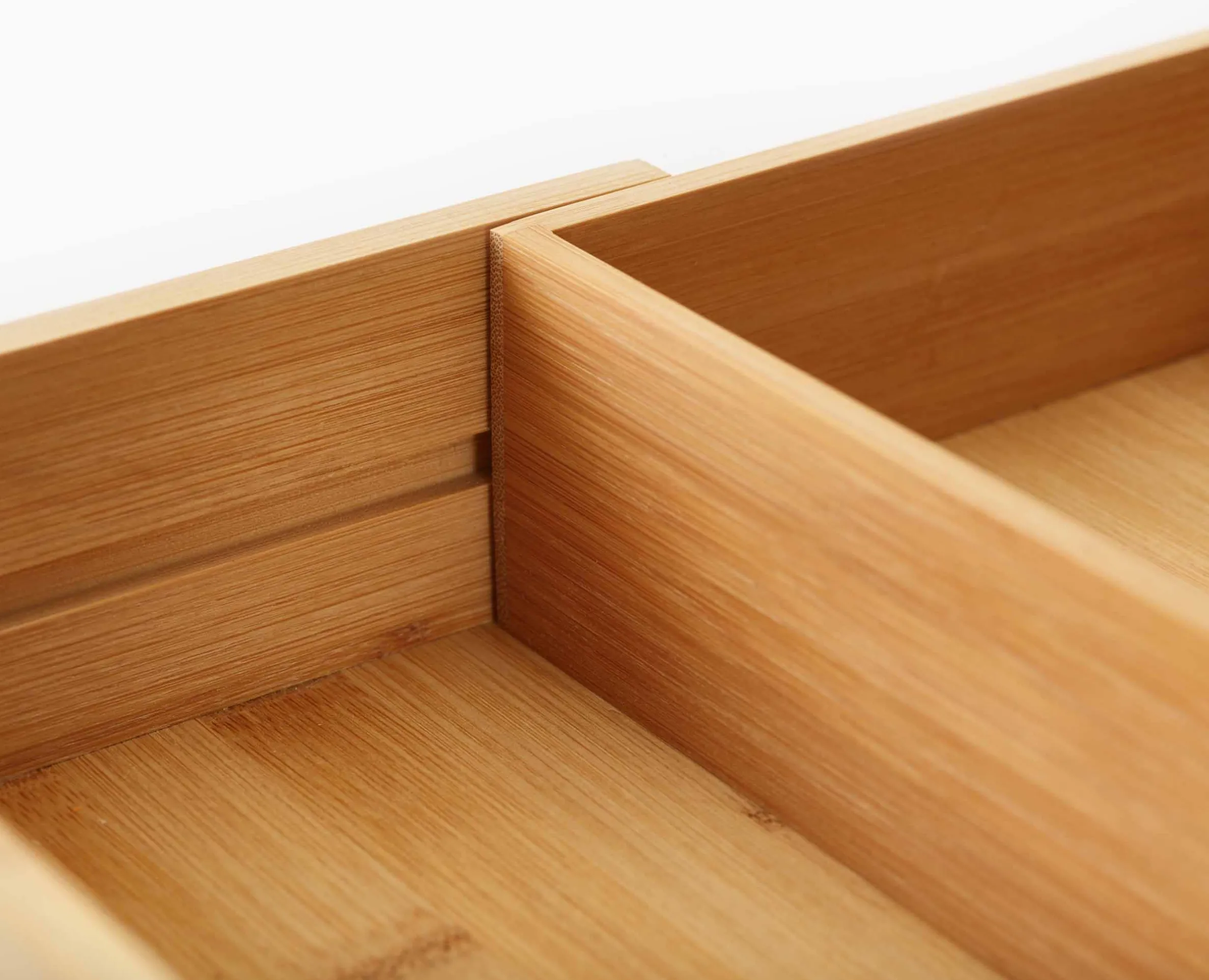 DrawerStore™ Bamboo Expanding Cutlery, Utensil & Gadgets Organizer