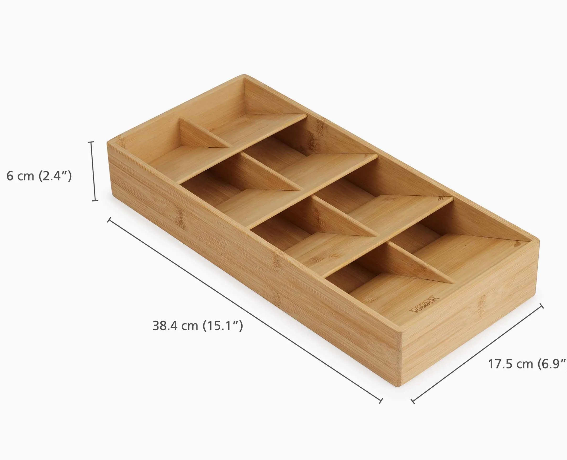 DrawerStore™ Bamboo Large Cutlery Organizer