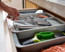 DrawerStore™ Expanding Tiered Cutlery, Utensil, Gadget & Knife Organizer