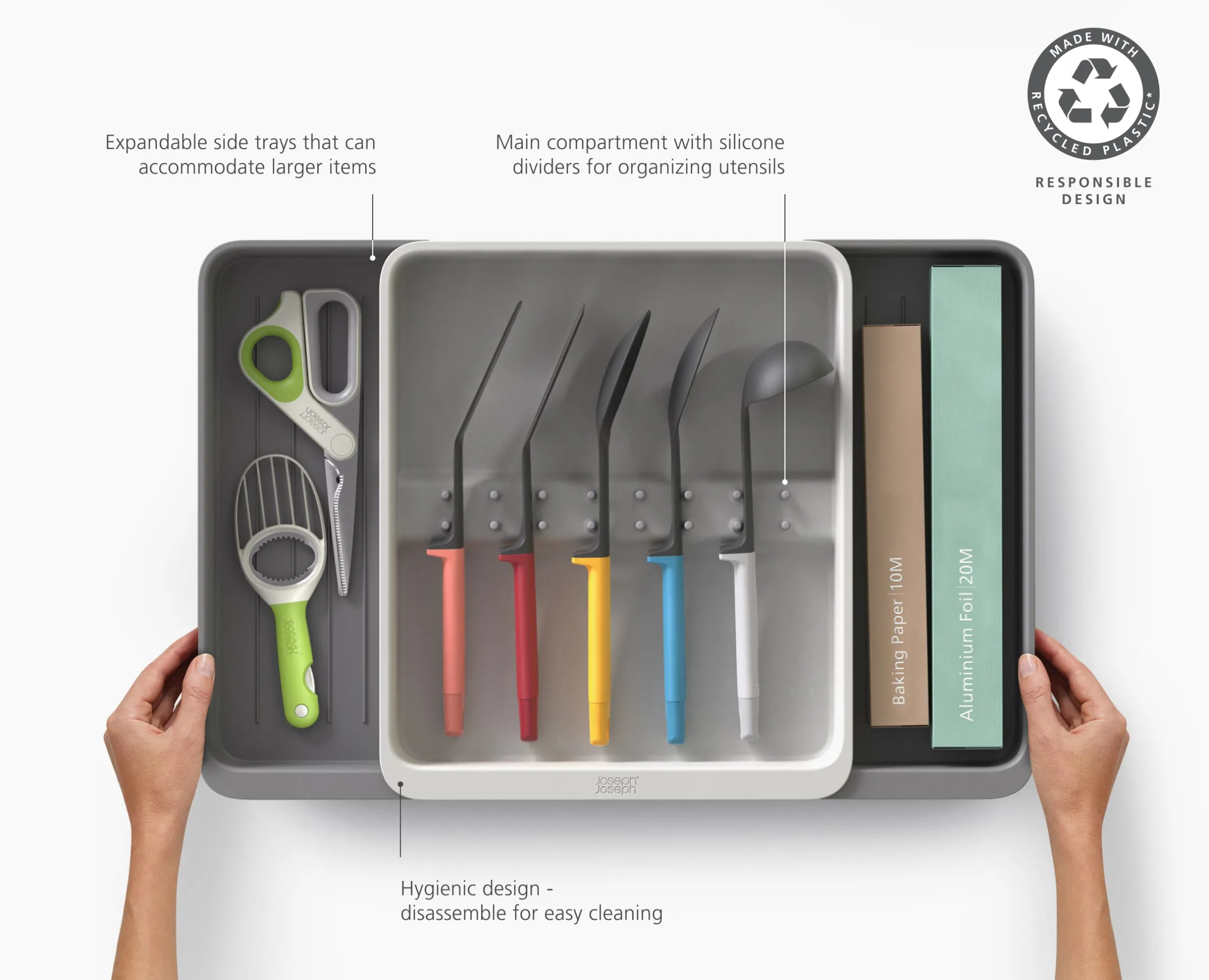 DrawerStore™ Expanding Utensil & Gadget Organizer