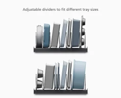 DrawerStore™ Gray Baking Sheet Organizer