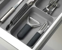 DrawerStore™ Gray Cutlery, Utensil & Gadget Organizer
