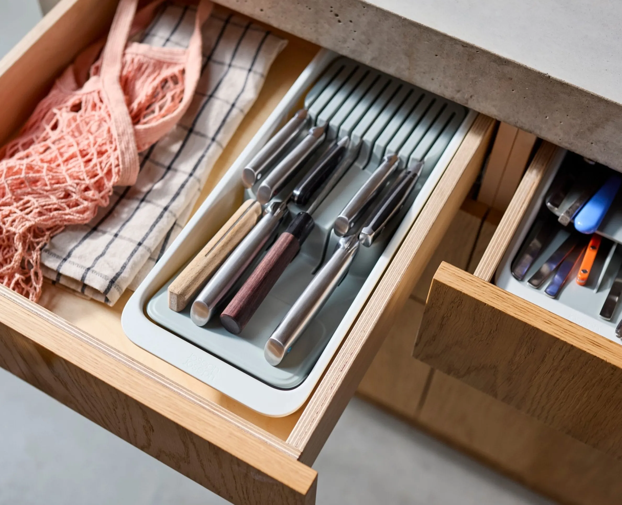 DrawerStore™ 2-Tier Compact Knife Organizer