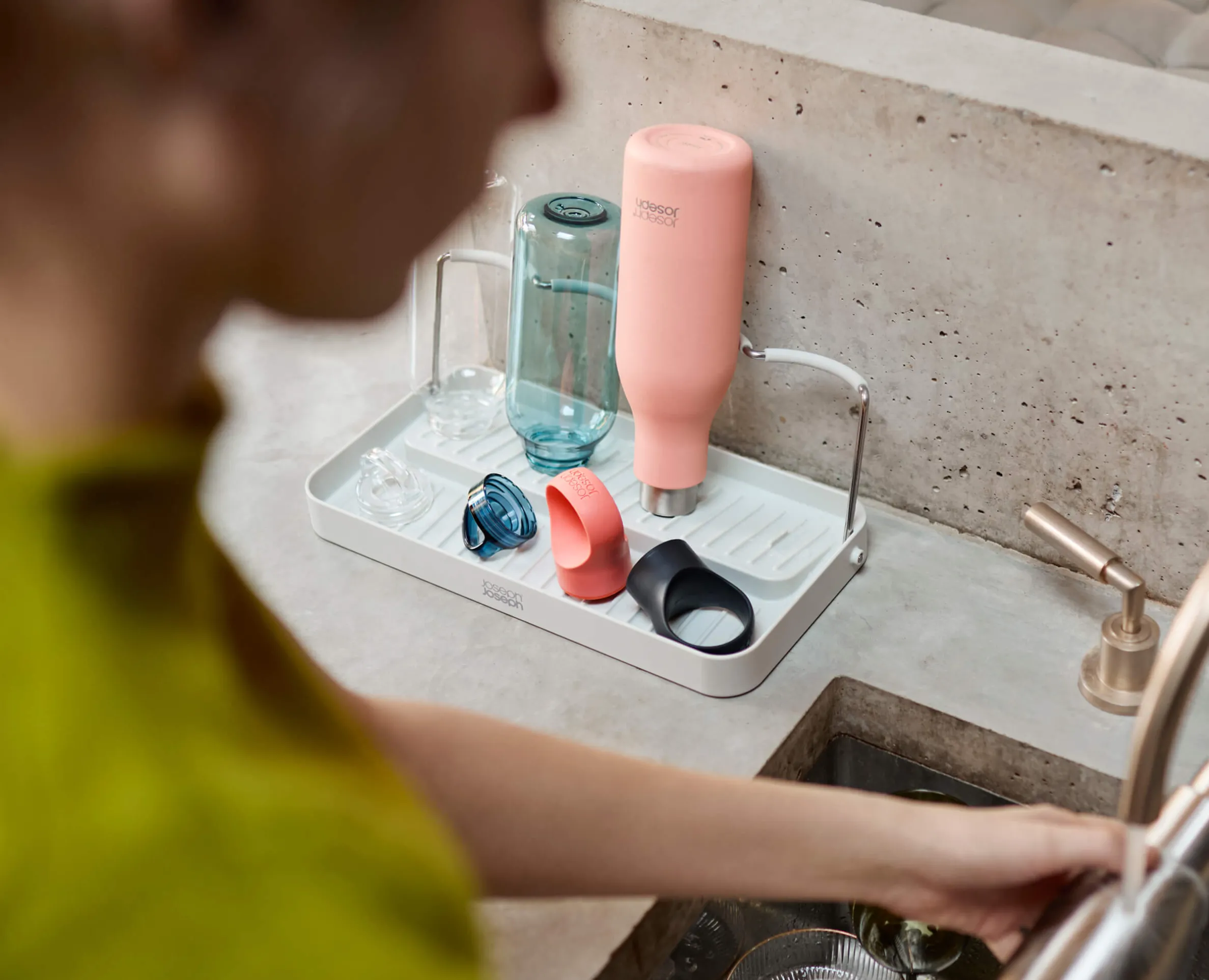 DrySmart™ Folding Bottle Drying Rack