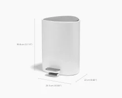 EasyStore™ 5L Gloss White Bathroom Trash Can Starter Set
