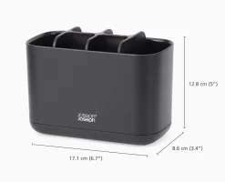 EasyStore™ Large Matt Black Toothbrush Holder