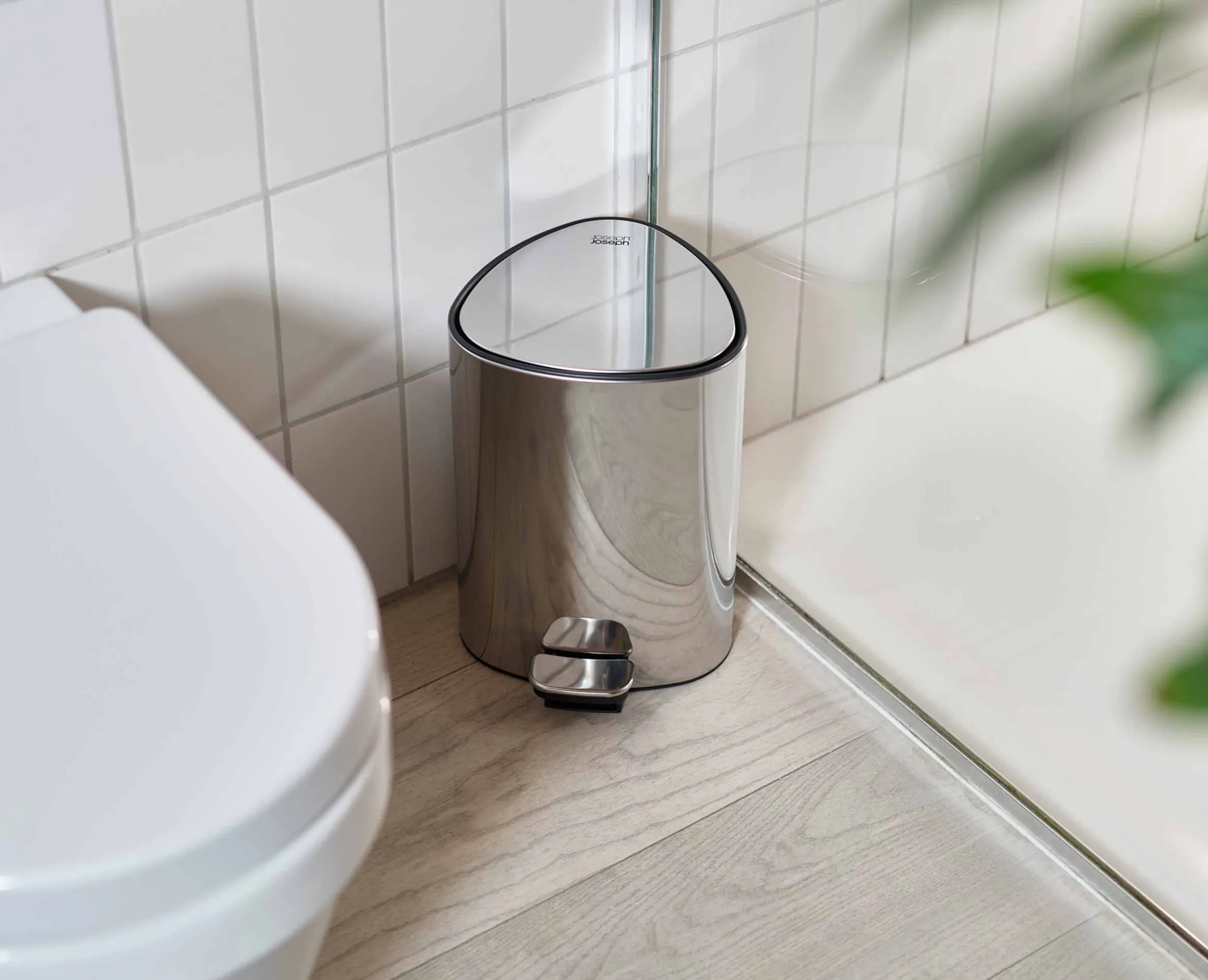 EasyStore™ Luxe 5L Stainless-steel Bathroom Pedal Trash Can