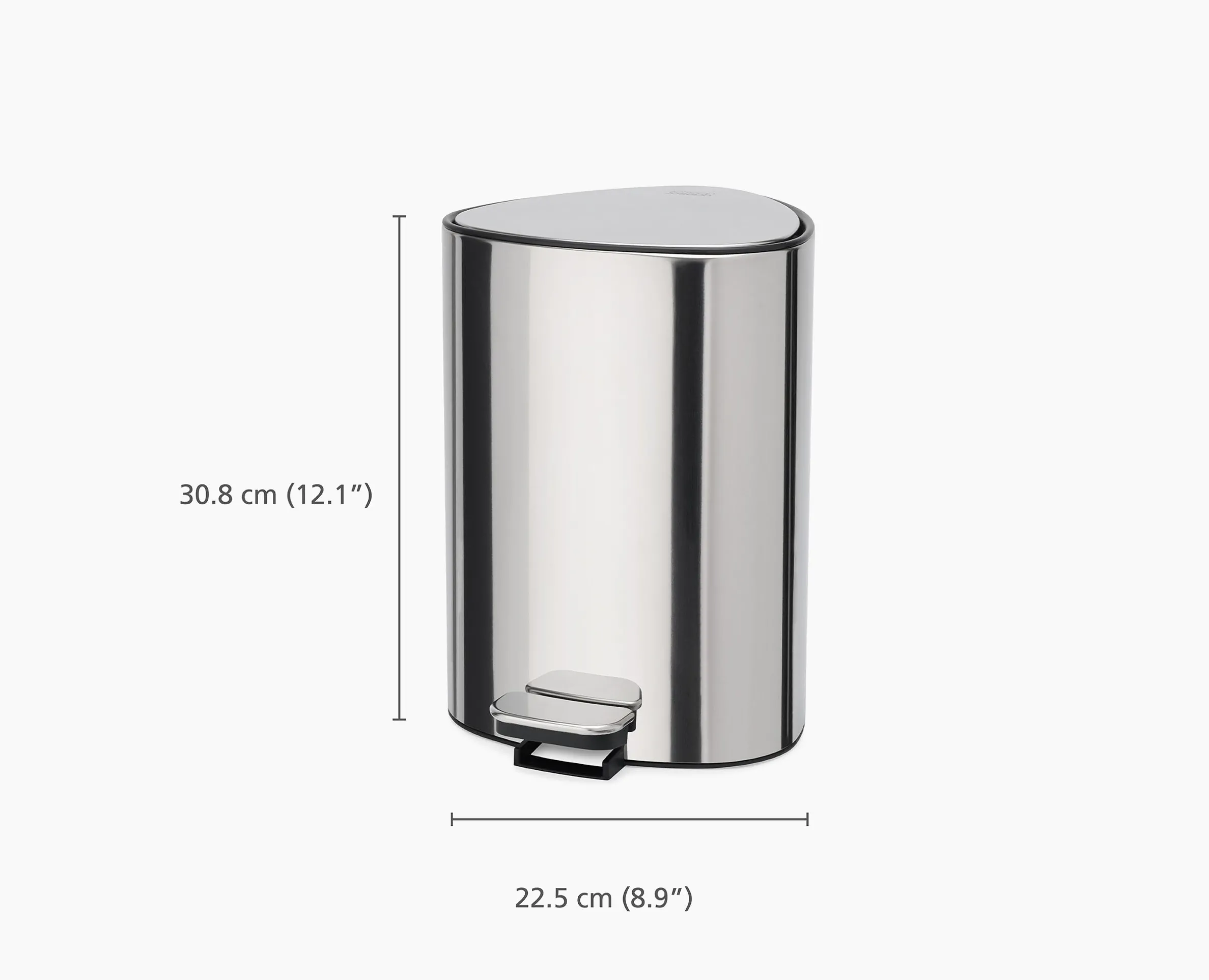 EasyStore™ Luxe 5L Stainless-steel Bathroom Pedal Trash Can