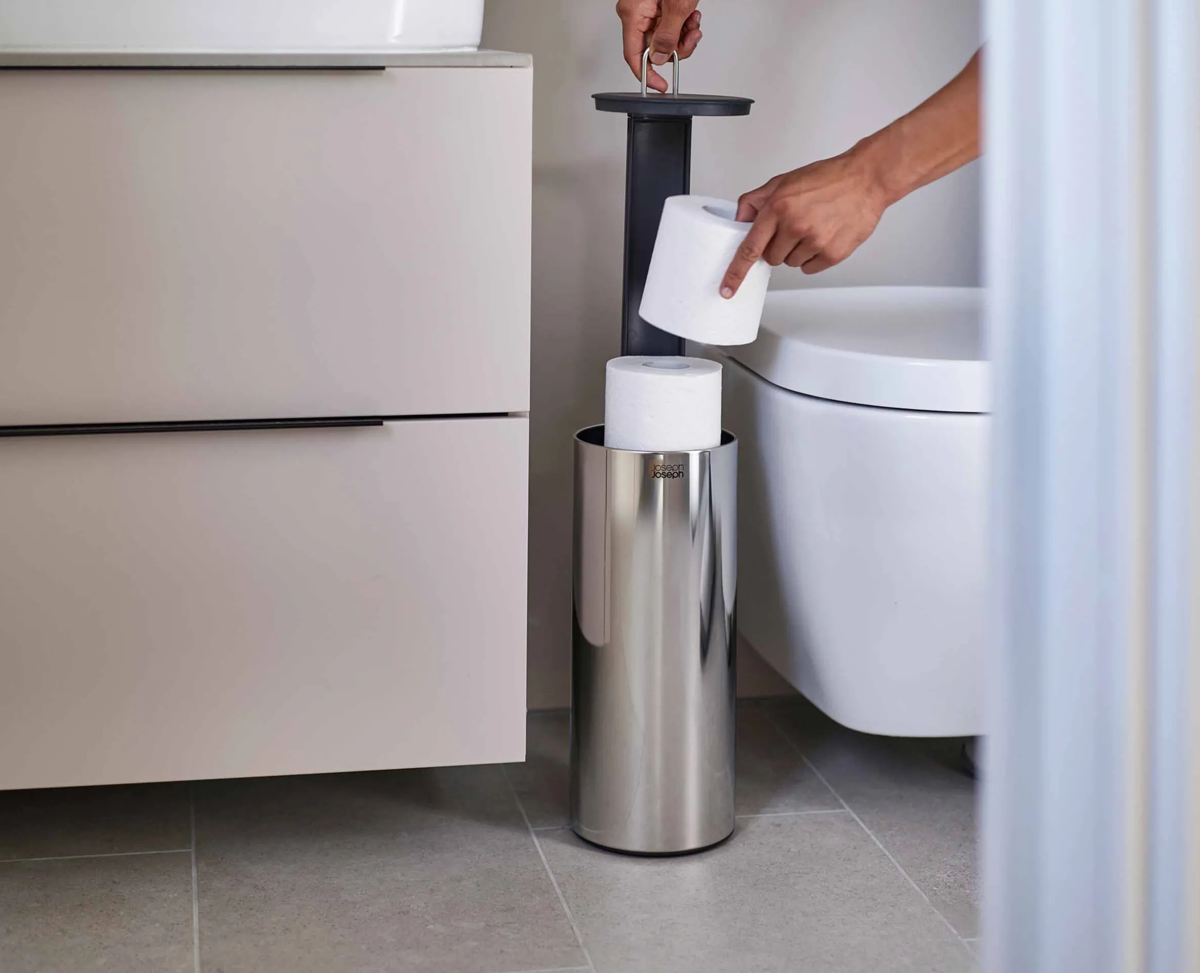 Easystore™ Luxe Stainless-steel Concealed Toilet Paper Holder