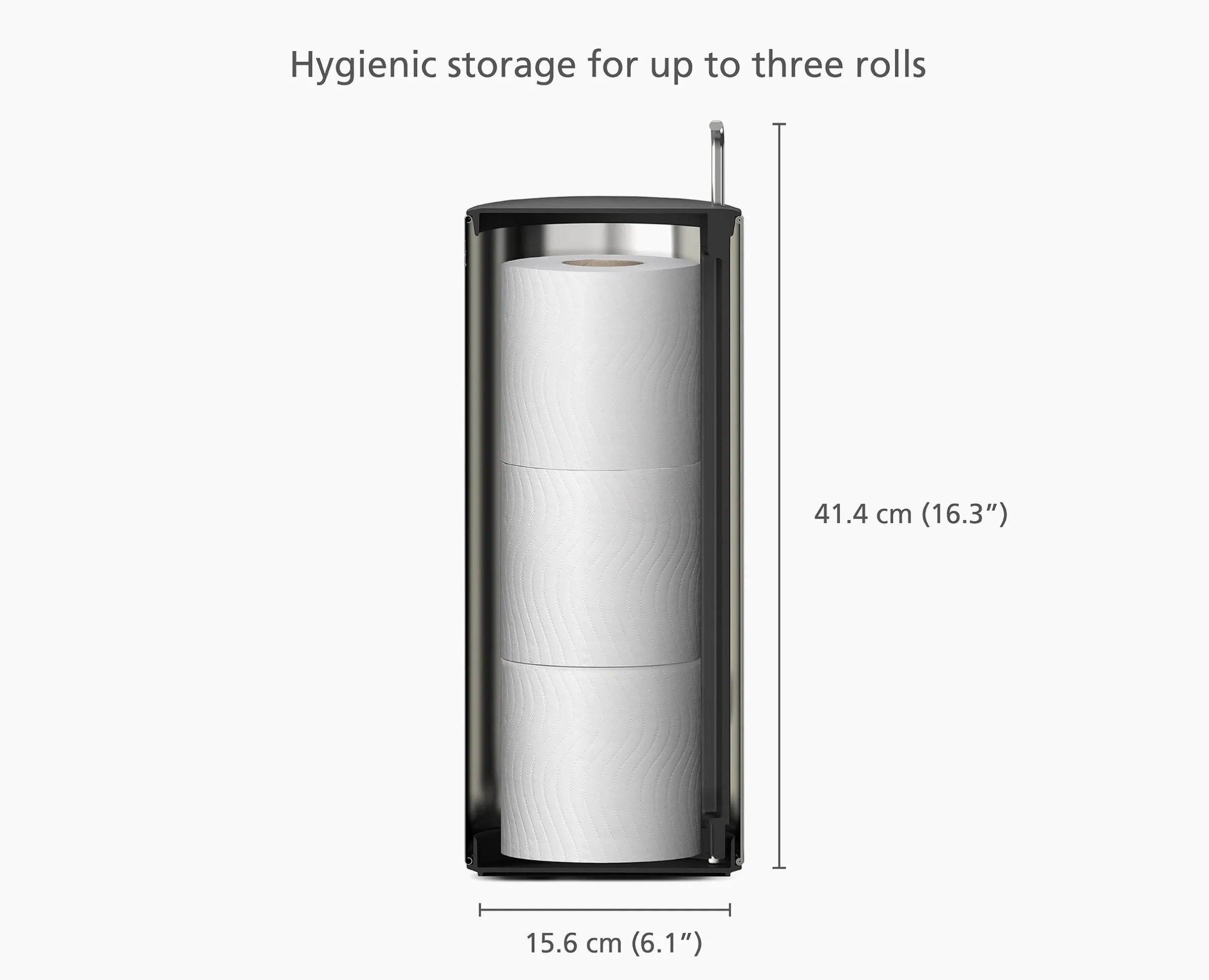 Easystore™ Luxe Stainless-steel Concealed Toilet Paper Holder