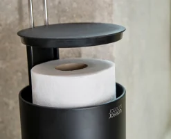 EasyStore™ Matt Black Concealed Toilet Paper Holder