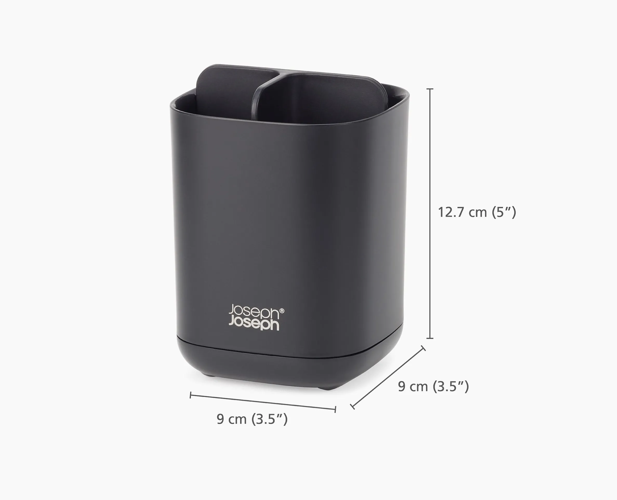 EasyStore™ Matt Black Toothbrush Holder