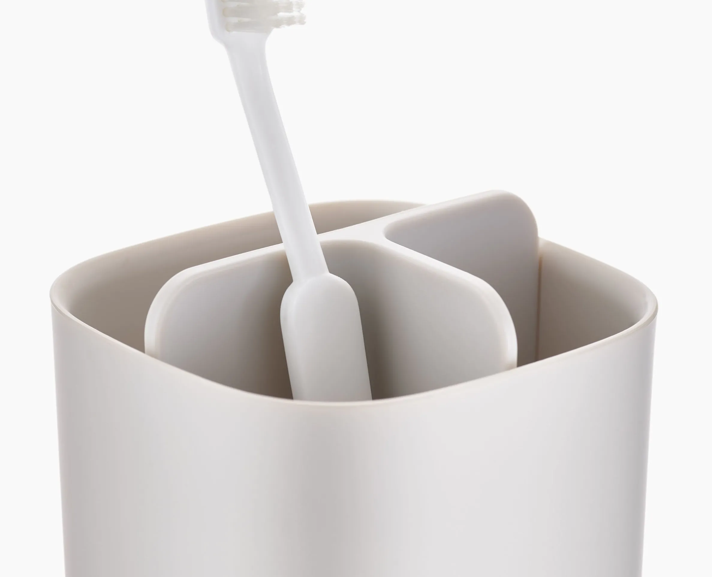 EasyStore™ Matt Ecru Toothbrush Holder