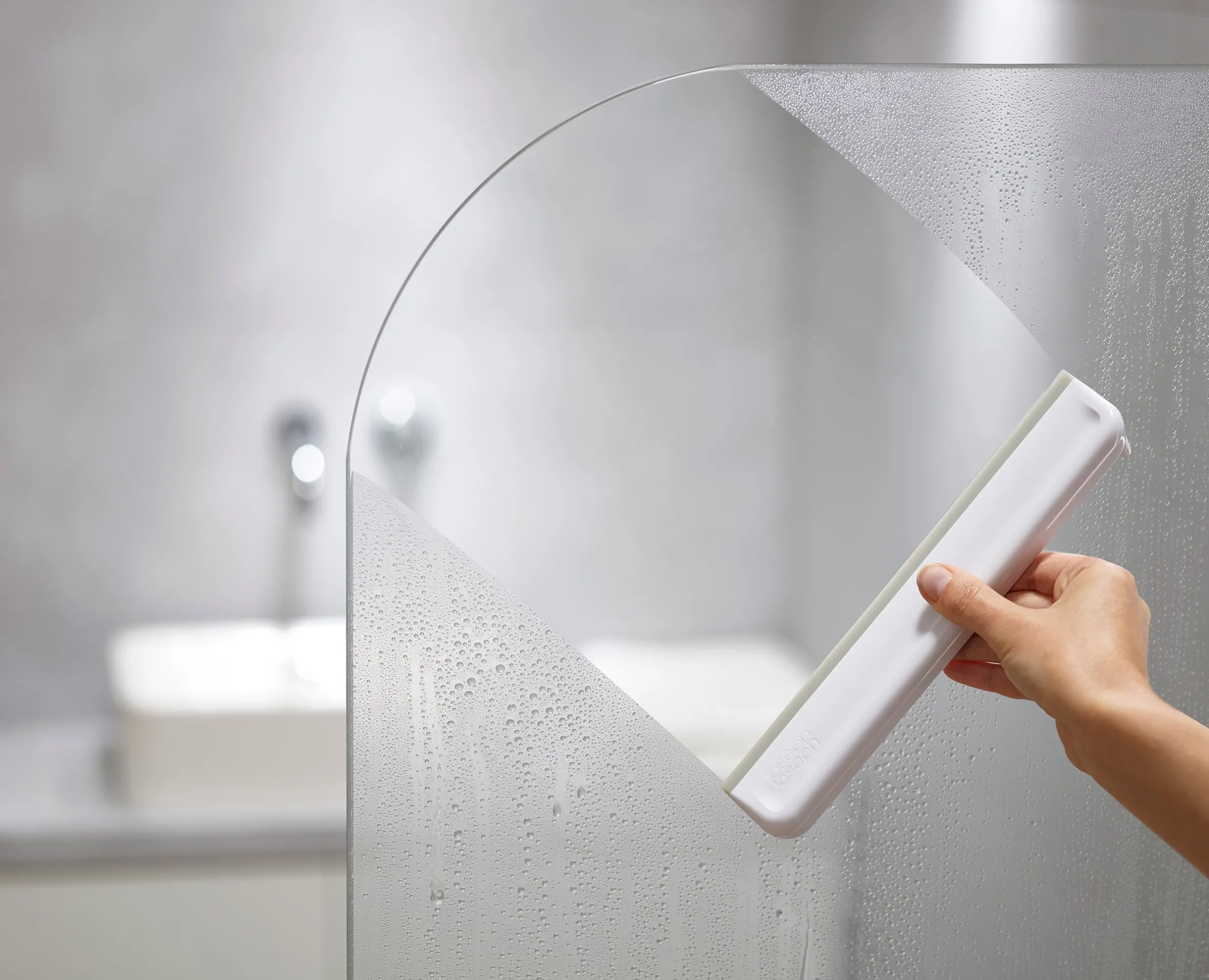 EasyStore™ Pack of 2 Light Gray Shower Squeegees
