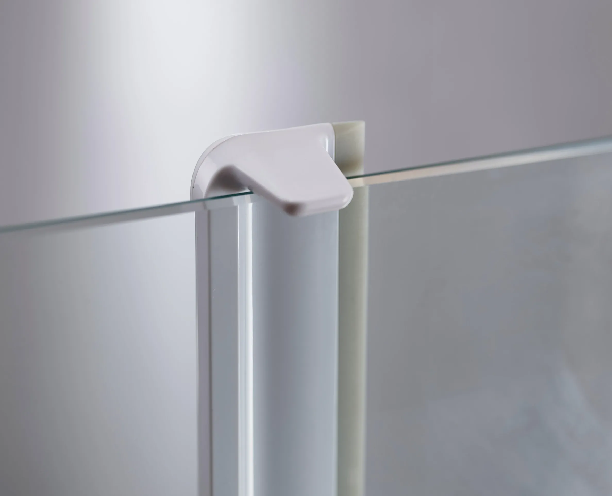 EasyStore™ Pack of 2 Light Gray Shower Squeegees