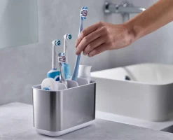EasyStore™ Stainless-steel Large Toothbrush Holder
