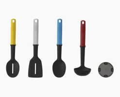 Elevate™ Slim 4-piece Multicolor Utensil Set with Storage Stand