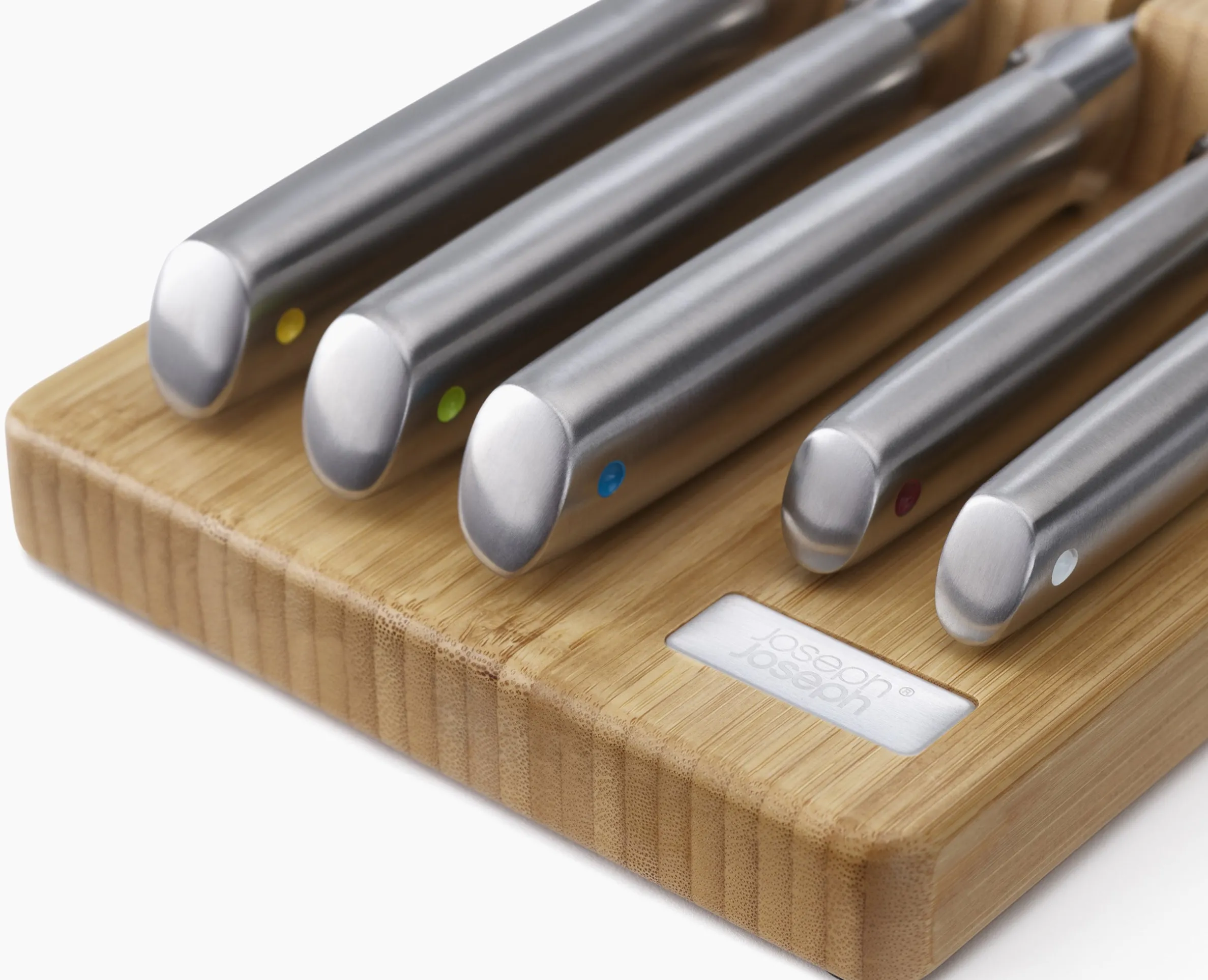 Elevate™ Steel Knife Set with In-drawer Bamboo Storage Tray