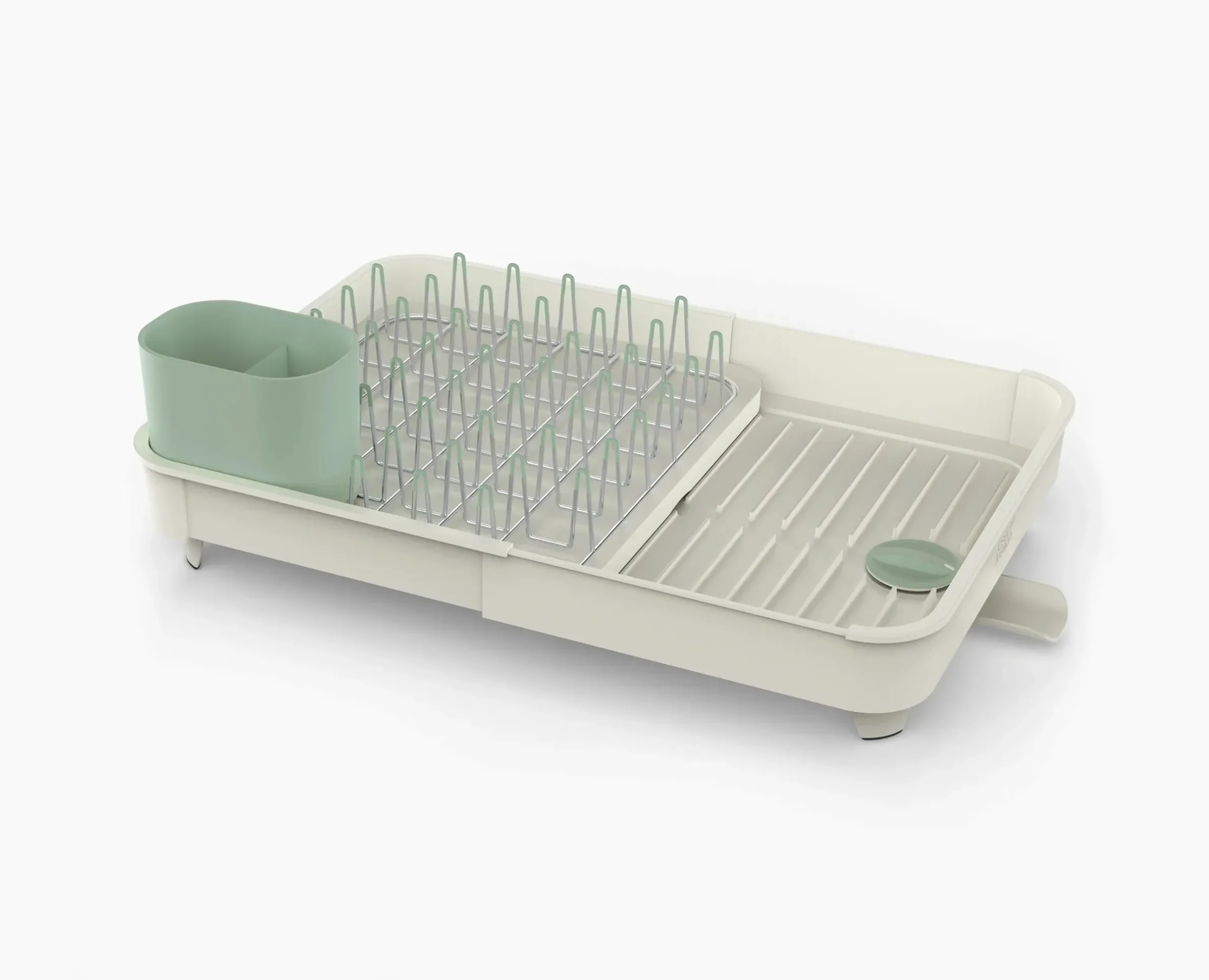 Extend™ Stone Green Expandable Dish Drainer