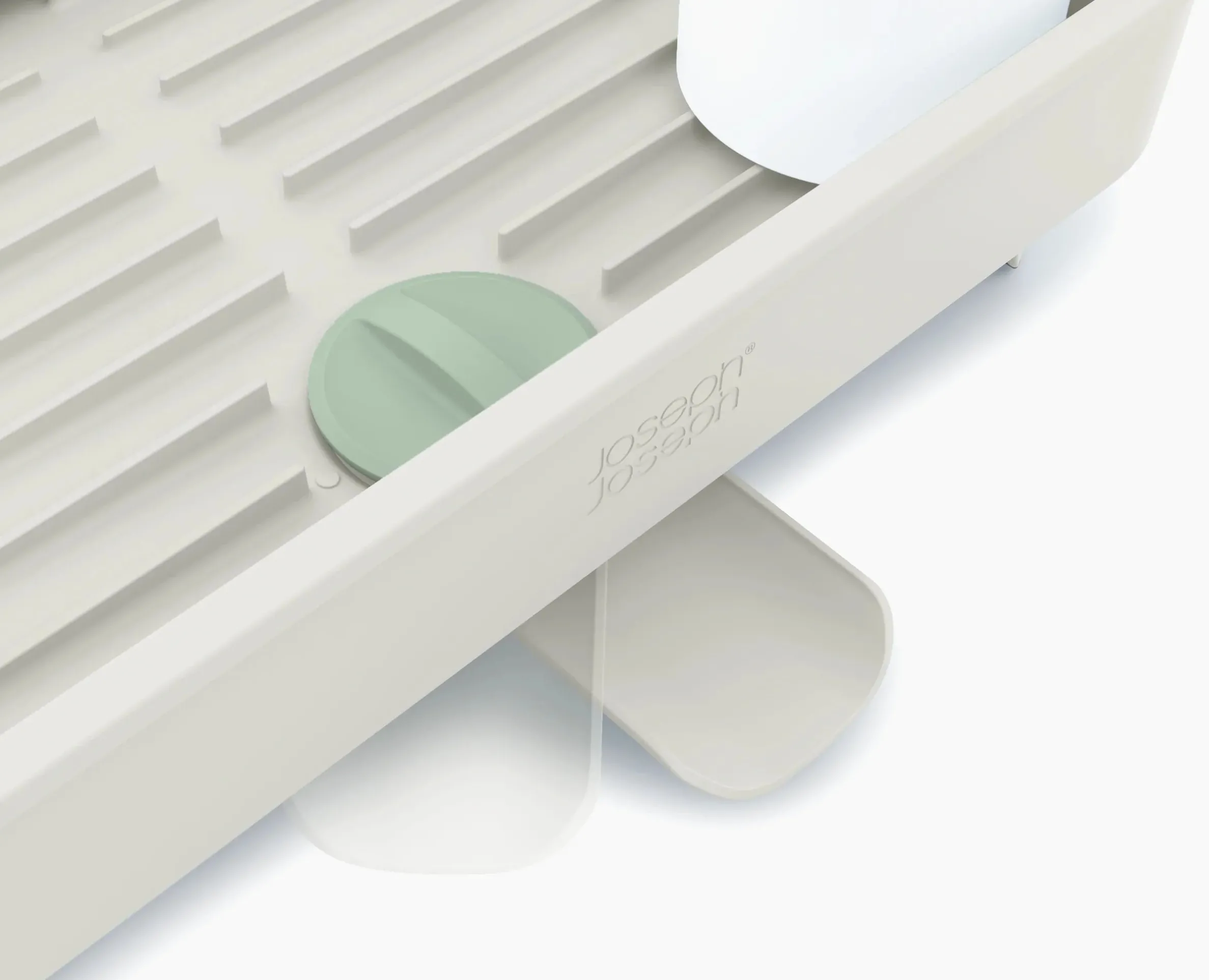 Extend™ Stone Green Expandable Dish Drainer