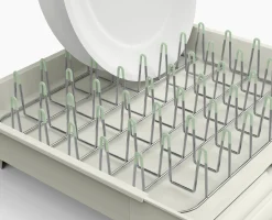 Extend™ Stone Green Expandable Dish Drainer