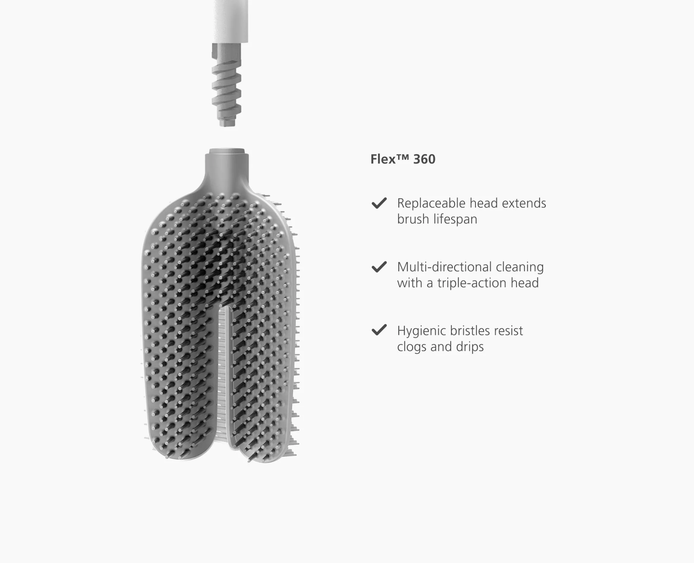 Flex™ 360 Gloss White Toilet Brush