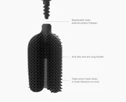 Flex™ 360 Lite Pack of 2 Matt Black Toilet Brushes