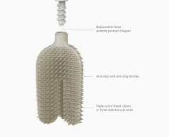 Flex™ 360 Pack of 2 Matt Ecru Toilet Brushes