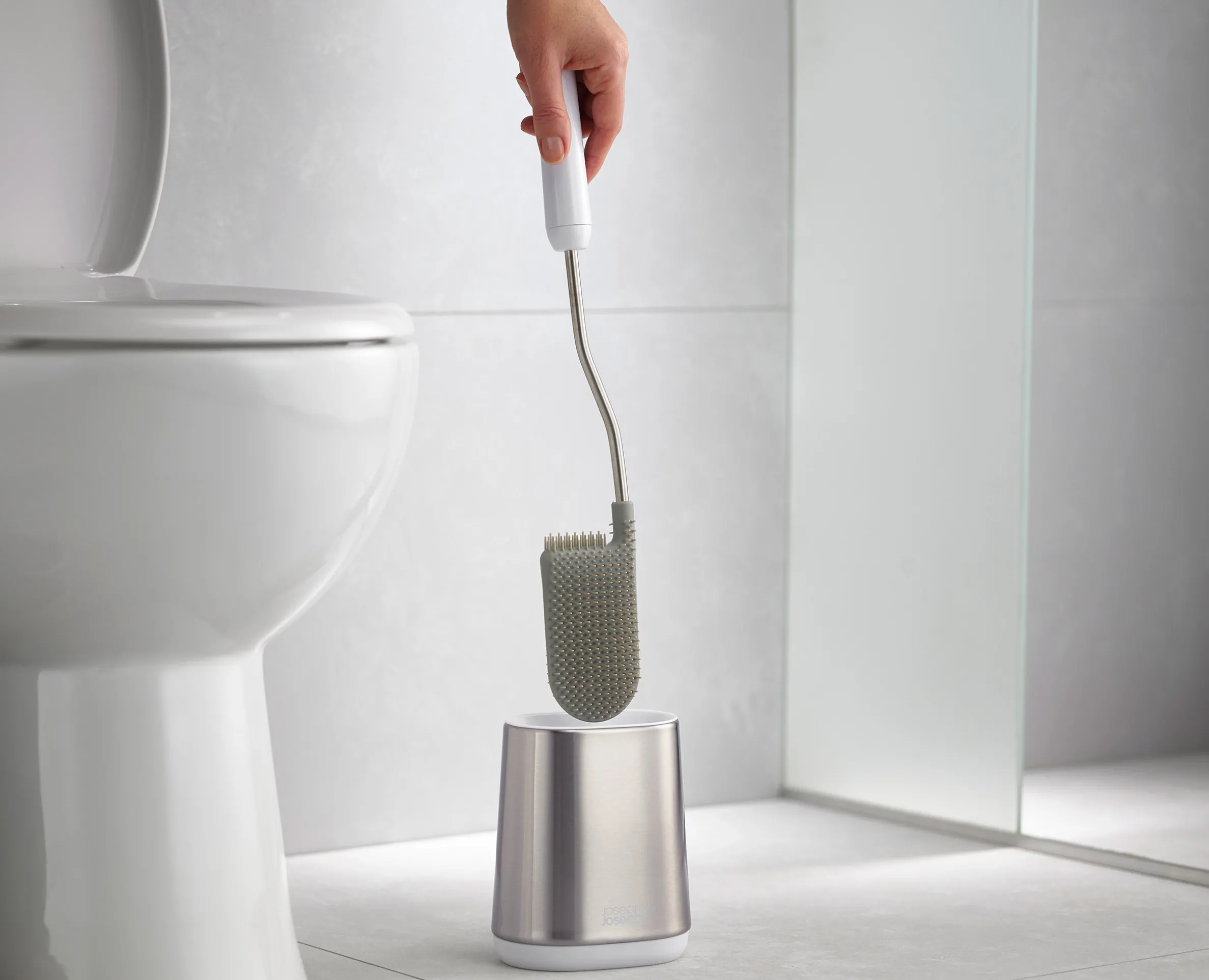 Flex™ Lite Pack of 2 Stainless-Steel Toilet Brushes