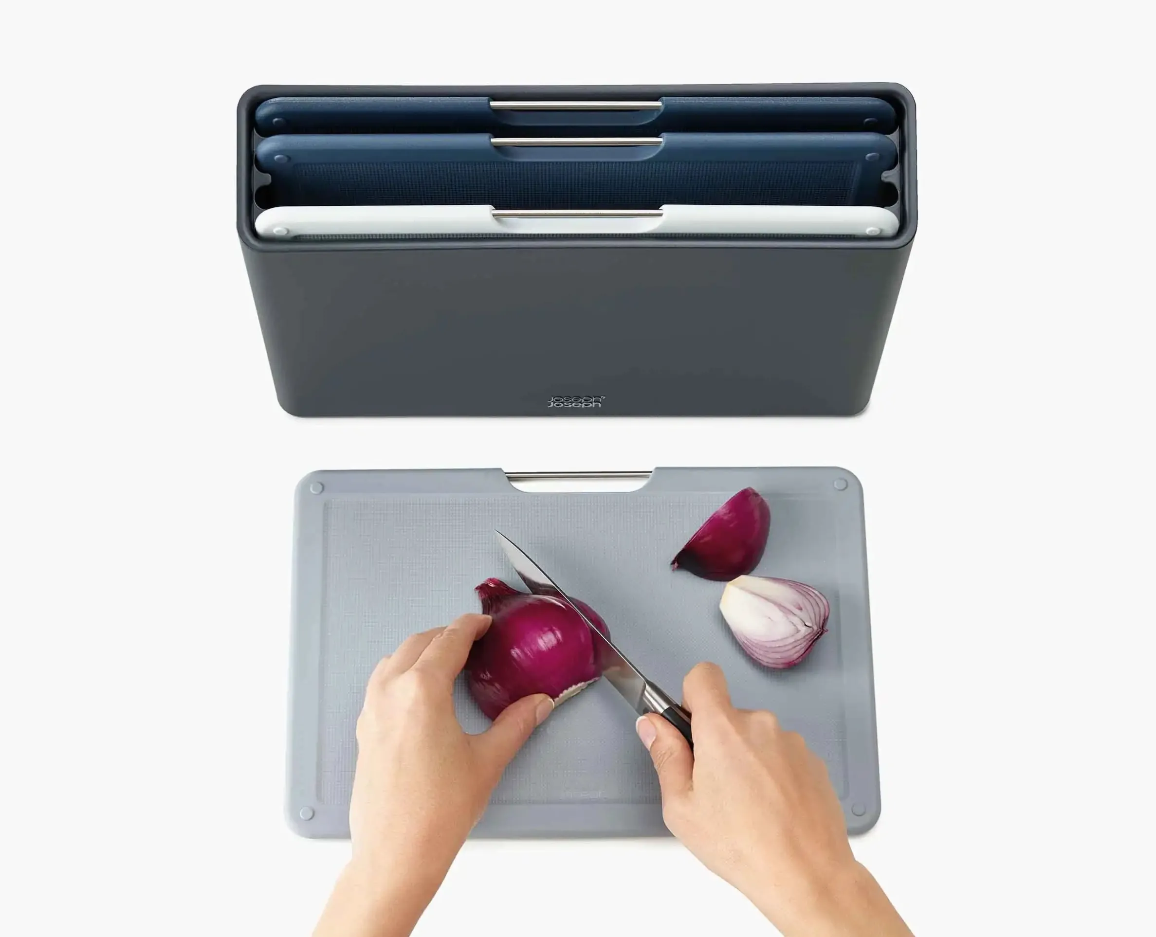Folio™ 4-piece Gray Cutting Board Set Regular