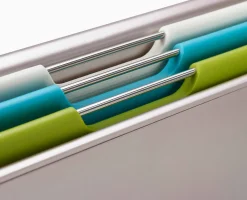Folio™ Slim 3-piece Under-shelf Multicolor Cutting Board Set