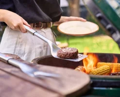 GrillOut™ 2-Piece Stainless-Steel BBQ Turner & Tongs Set