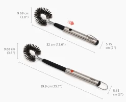 GrillOut™ Stainless-Steel BBQ Cleaning Brush with Extending Handle