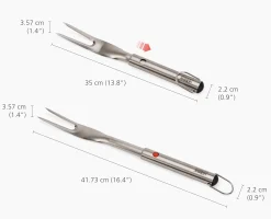 GrillOut™ Stainless-Steel BBQ Fork with Extending Handle