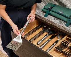 GrillOut™ Stainless-Steel BBQ Turner with Extending Handle