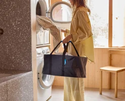 Hold-All™ Black Collapsible 35L Laundry Basket